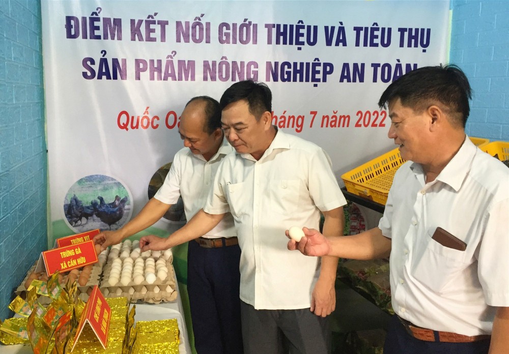 Huyện Quốc Oai phát triển chuỗi kênh tiêu thụ nông sản